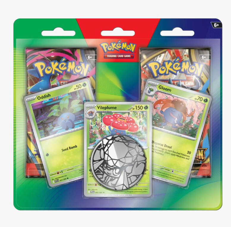 Pokemon - 2-Pack Blister Pack [Oddish, Gloom, & Vileplume]