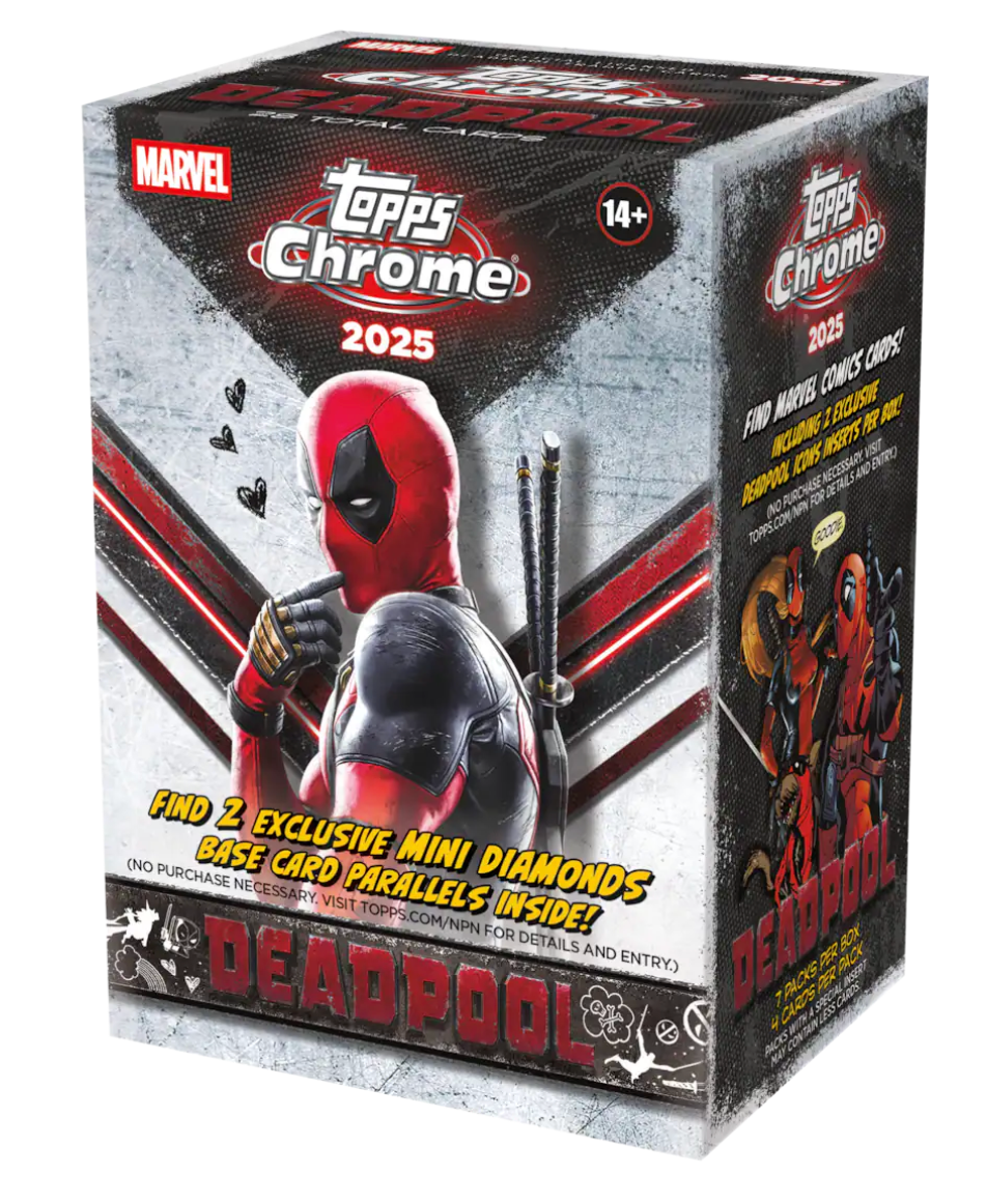 2025 Topps Chrome Deadpool Blaster Box
