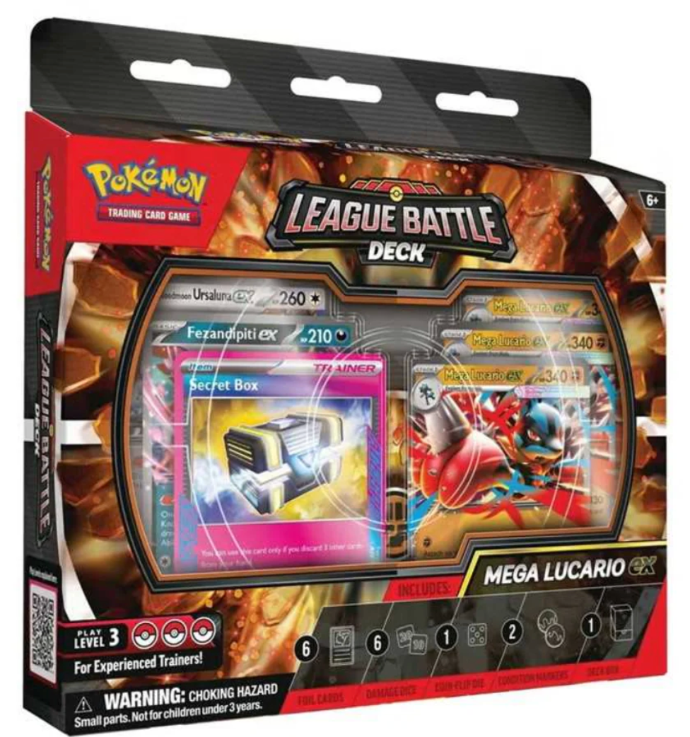Pokemon - Mega Lucario ex League Battle Deck Box Cards
