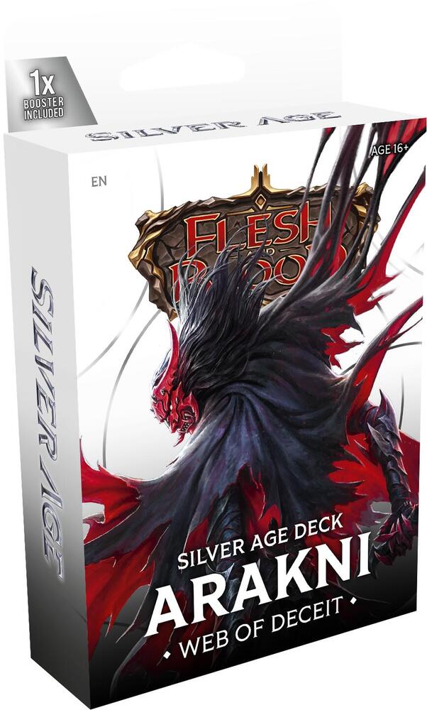 Flesh and Blood - Silver Age Chapter 2 Deck - Arakni, Web of Deceit (Chaos Assassin) - Silver Age Chapter 2