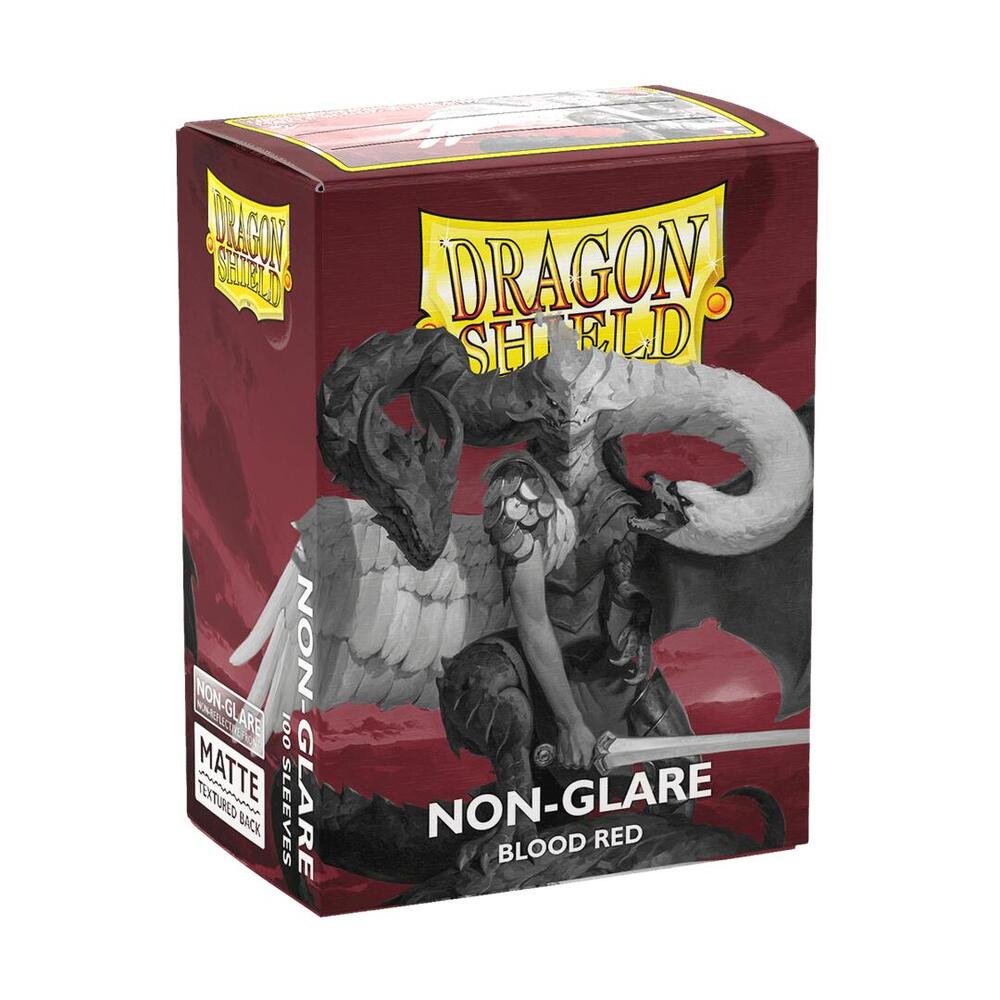 Supplies - Dragon Shield Non-Glare Matte Blood Red Sleeves (100-Pack) - Dragon Shield Card Sleeves