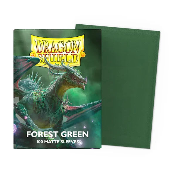 Supplies - Dragon Shield Card Sleeves - Matte Forest Green