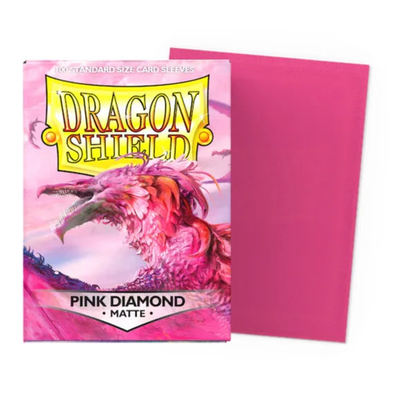Supplies - Dragon Shield Card Sleeves - Matte Pink Diamond