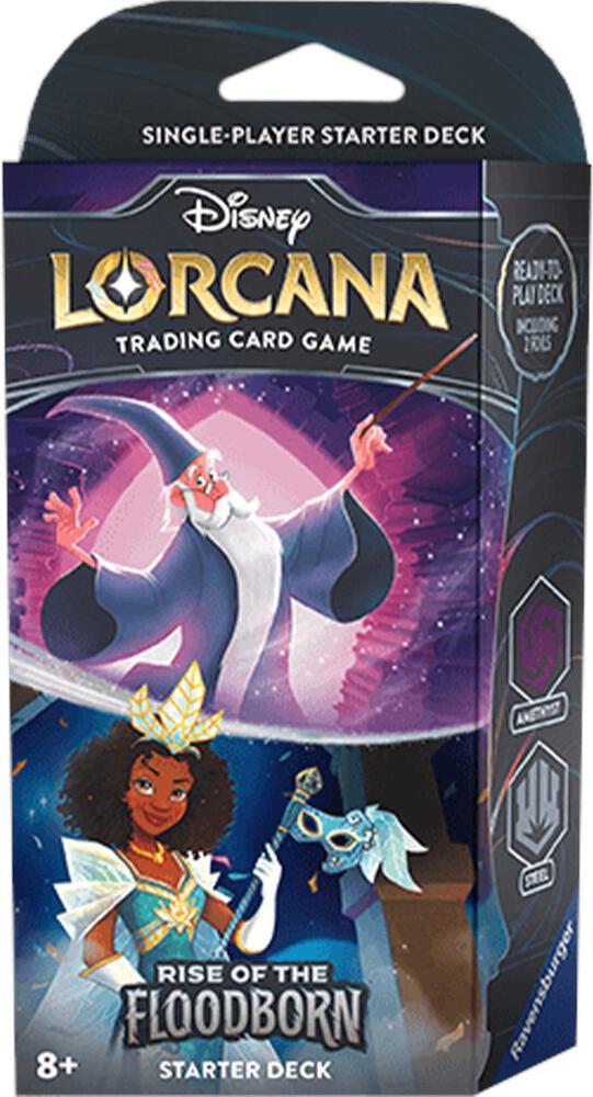 Disney Lorcana - Disney Lorcana: Rise of the Floodborn Starter Deck (Amethyst & Steel) - Rise of the Floodborn