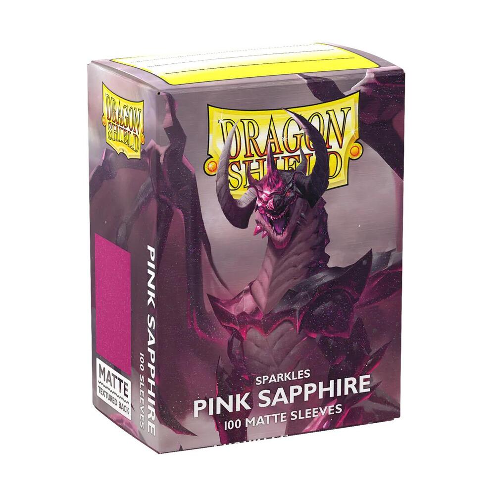 Supplies - Dragon Shield Dual Matte Standard Sleeves - Pink Sapphire (100-Pack) - Dragon Shield Card Sleeves