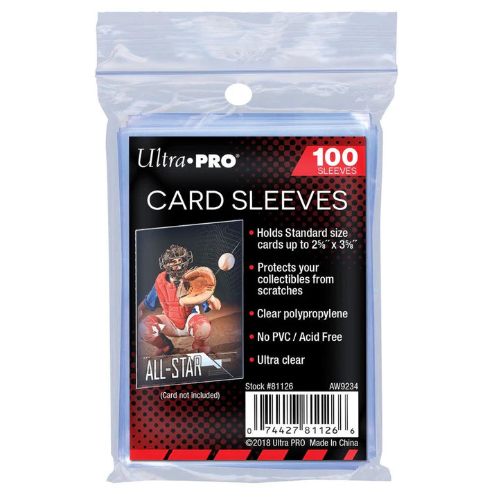 Supplies - Ultra Pro: 2.5" x 3.5" Soft Trading Card Penny Sleeves