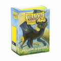 Supplies - Dragon Shield Dual Matte Standard Sleeves - Yellow & Silver (100 Pack) - Dragon Shield Card Sleeves